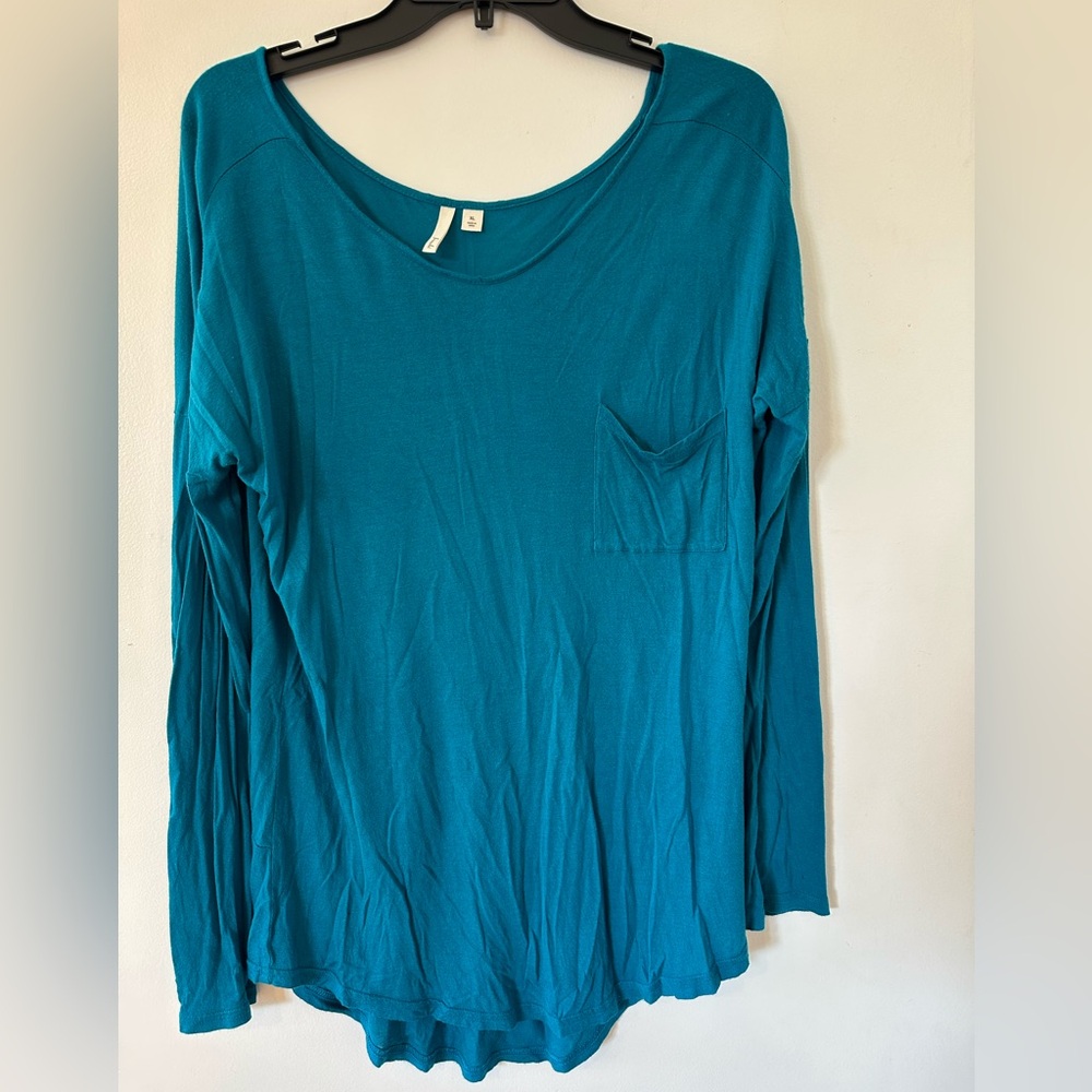 Frenchi Blue Long Sleeve Women's Top